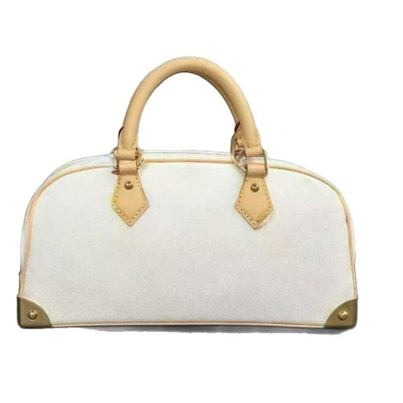 Murakami Takahiro Tricolor HandbagEastWest Bowling Bag One-shoulder Cross-slung Leather Pillow
