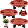 Tray With Wheels Flower Pot Supports for Pots Plastic Indoor Plant Home and Garden Bonsai Support Water Mini Bases Under