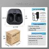 Air Pressure Heated Foot Massager with Kneading and Compression