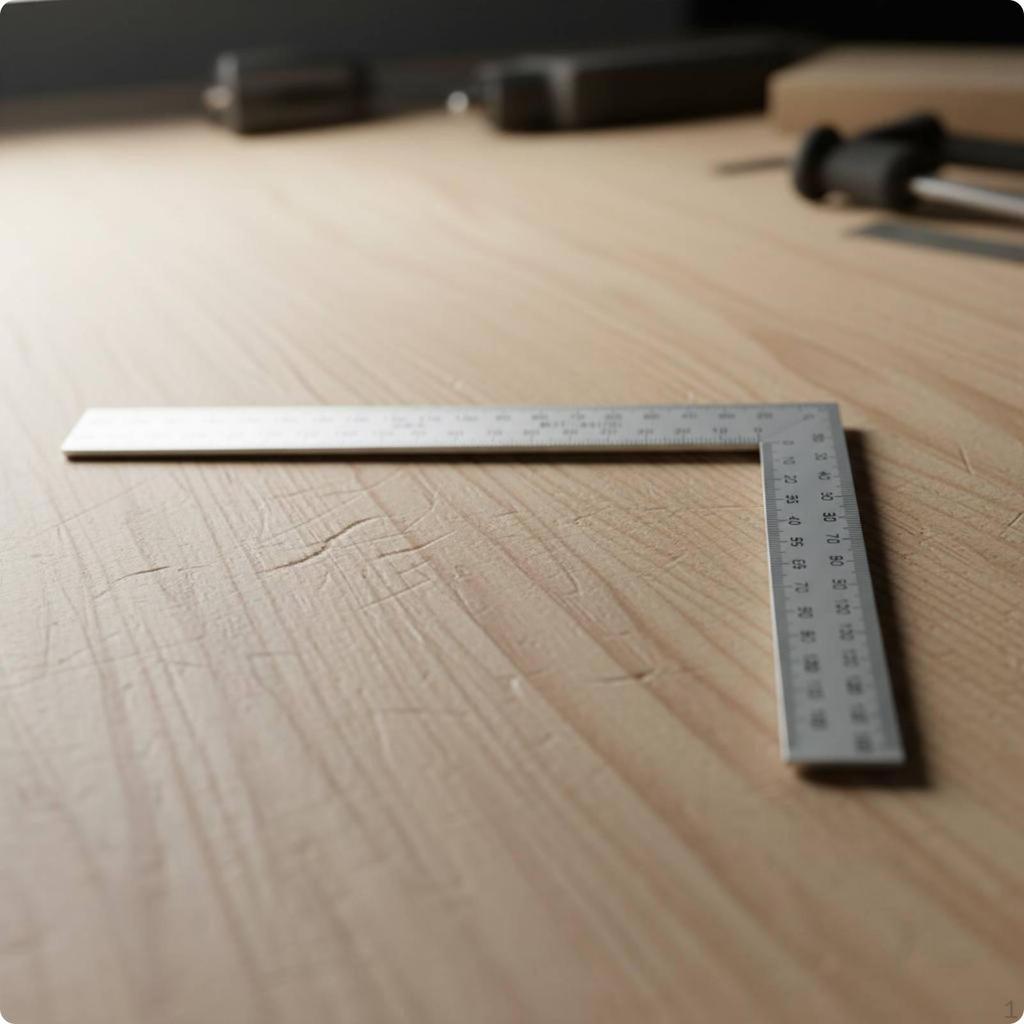 Right Angles Ruler Thickened Carpentry Square Steel for Woodworkers, Carpenters,