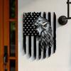 Personalized Metal American Flag Eagle Wall Art: Patriotic Home Decor