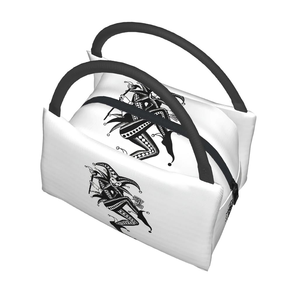 Joker Holding Playing Cards Lunch Bags The Trump Of Poker Lunch Box for School Outdoor Picnic Work