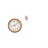 Melodic Bird Wall Clock with Ceramic Jar Vase Decor for Kitchen Home Floral Arrangement And