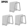 New Kitchen Stainless Steel Sponges Racks Self Adhesive Sink Sponges Drain Drying Rack Kitchen Sink Accessories Storage Holders