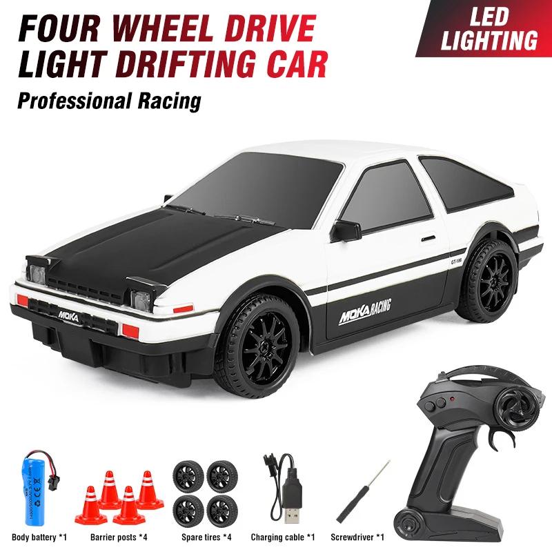 Rc Drift Car 15Km/h Remote Control Truck 1/24 High-Speed Drifting Cool Lighting 4Wd Drive Competitive Model Electric Machine Toy
