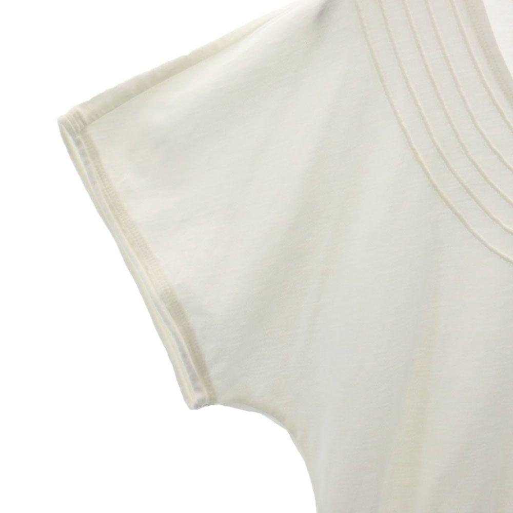 ISSEY MIYAKE Made In Japan Short Sleeve One Piece 2 White Women Used