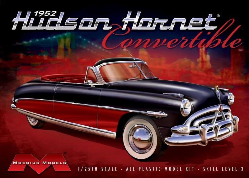 Platz Moebius Model 1/25 Scale 1952 Hudson Hornet Convertible Plastic Model MOE1204 (Car)