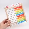 1 Set Number Alphabet Card Preschool Math Learning Wooden Educational Math 10-Row Counting Toy 100 Beads With Counting Sticks