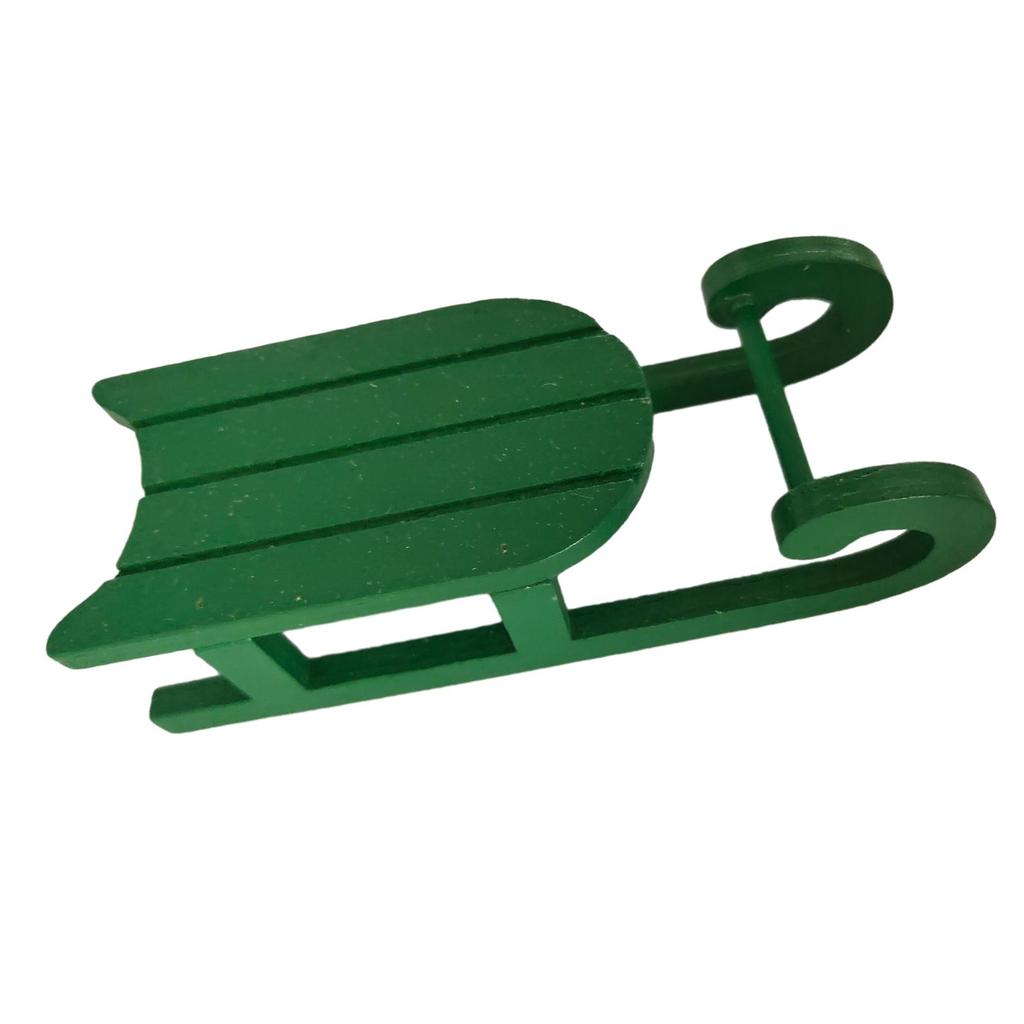 Miniature Sleigh Dollhouse Decoration, DIY Crafts, Slide Furniture Accessories, Scene Model, Simulation for Girl