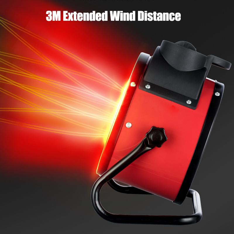 220V 2000W Winter Warmer Home Office Portable Industrial Heater Waterproof PTC Heating Electric Space Air Heater Fan