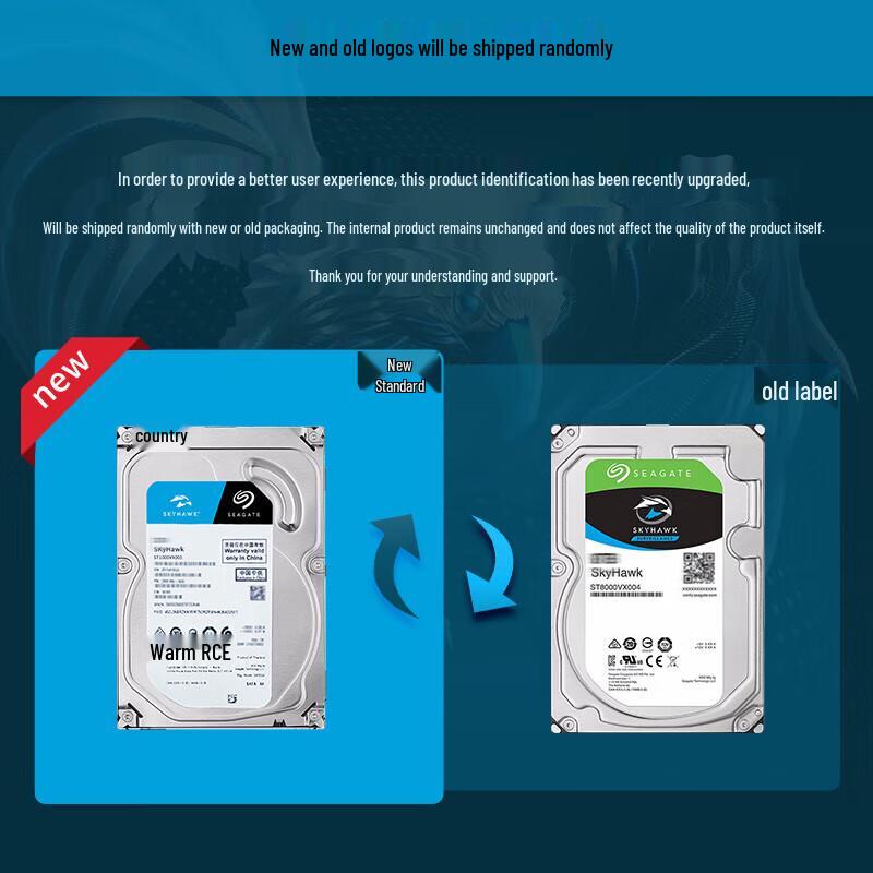 Seagate SkyHawk 8TB Surveillance Hard Drive