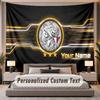 Custom Name Text Tapestry Ajax Amsterdam Personalized Polyester Wall Tapestry For Bedroom And Room