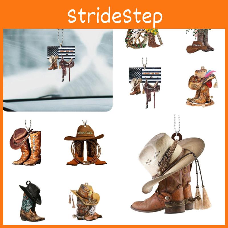 Retro Cowboystiefel und Hut Acryl Hängende Dekoration Für Auto Sattel Schlüsselanhänger Anhänger Am besten für grenzüberschreitende Exportlieferung