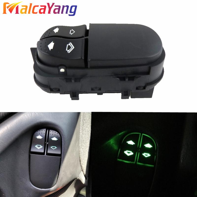 98AG-14529-AC Green Backlight Power Window Master Lifter Switch Button 98AG14529AC For Ford Focus CAK 1998-2005 Car Accessories