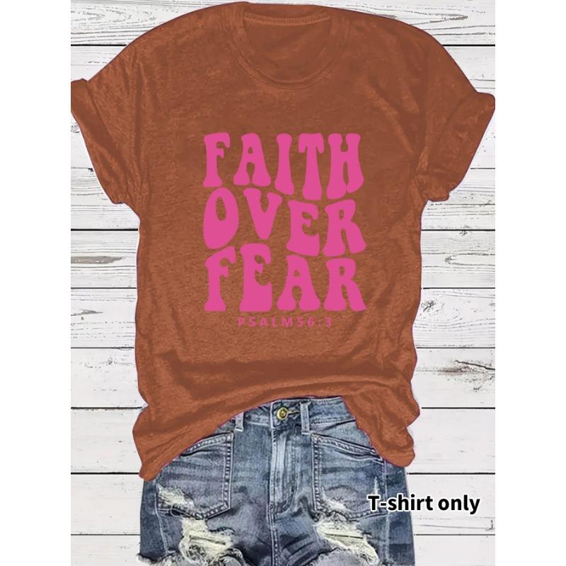 Women's Fashionable, Loose and Casual Short-sleeved Round-neck T-shirt