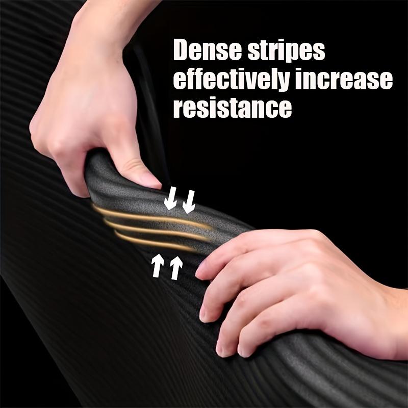 1Pcs Thickened Non-Slip Black Soft Yoga Mat Durable NBR Rubber Perfect For Home Sports Fitness Training Equipment And Workouts