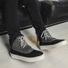 Fashion 2024 Men's Japan Karajuku Korean Style Fashion Streetwear Thick Platform Casual Black Leather Shoes Lace Up Sneakers Shoes