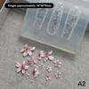 1PC 3D Silicone Mold For Nail Art Design Relief Lily Of The Valley Flower Nail Parts Manicure Templates Plates Tools Accessories