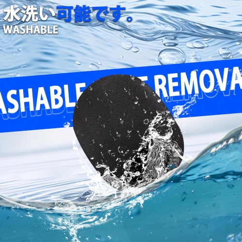 Set of 6 Black Microphone Sponges, Windscreen Covers, Reusable, Anti-Noise, Dustproof, 7.3*6*6cm Universal Size