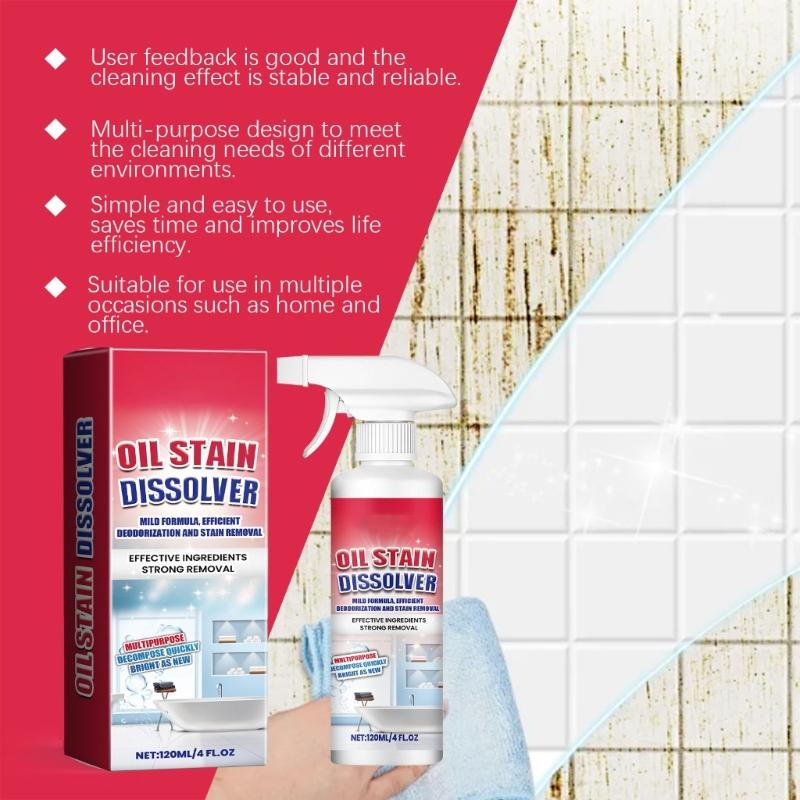 Kitchen Countertops Cleaner Degreaser Agent for Stubborn Grease Kitchen Convenient Oil Stain Cleaner