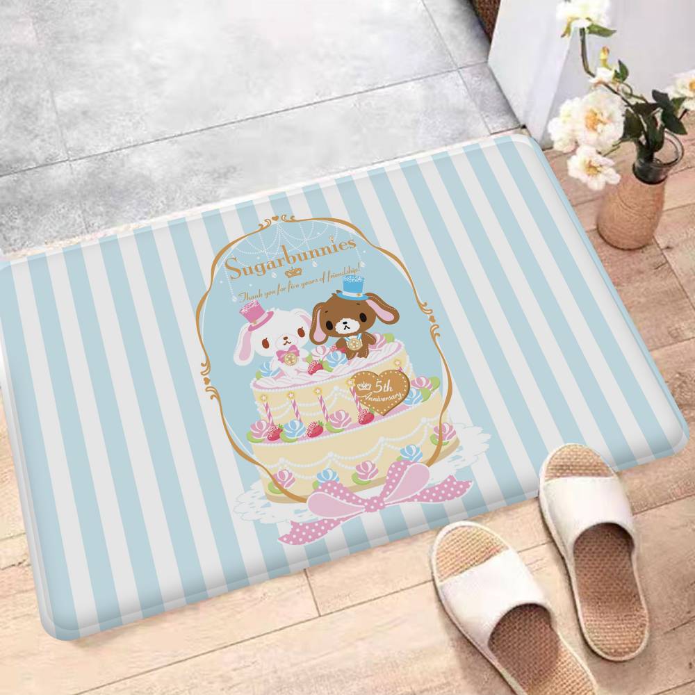 Japanese S-Sugarbunnies Room Mats Cheaper Anti-slip Modern Living Room Balcony Printed Welcome Rug