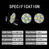 2Pcs 1W 2W 3W  G4 Back Pin Round Board LED Bulb DC 12V 24V  Lamp For Car Boat Home Spotlight Cabinet Lighting Replace Hologen