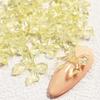 1Bag Pink Candy Ribbon Bows 3D Nail Charm Transparent Jelly Color Summer Nail Decoration Accessories DIY Manicure Decor Parts