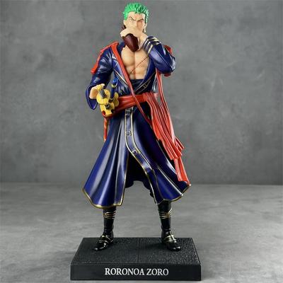 29cm Anime Roronoa Zoro Figure GK Drink Samurai Warrior Costume Statue Pvc Action Figurine Collection Model Toy Gift