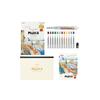 Pentel Art Multi 8 Mechanical Pencil with 8 Colored Leads, Refill Set Included, Limited Edition Original Sketchbook Included (XH804STSB)