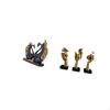 European Swan Couple Figurine Resin Crafts And Abstract Thinker Statues Tabletop Decorations for