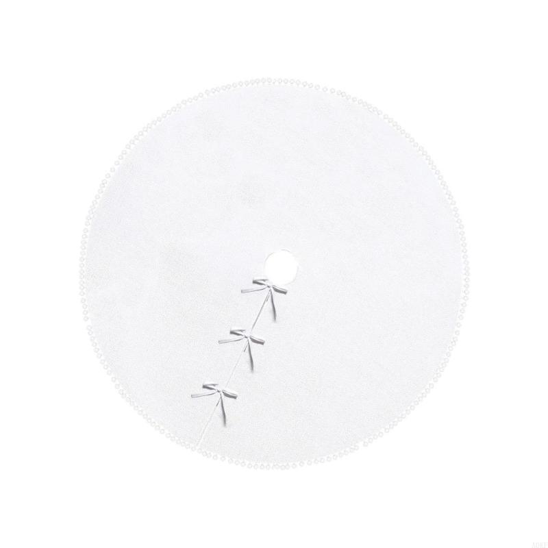 120cm Christmas Tree Skirt Holiday Decoration Christmas Tree Apron Stand Cover A0KF