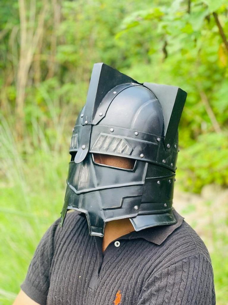 Medieval Moria Dwarves Blued Helmet ~ LOTR Warrior Knight Helmet ~ Cosplay Armor- Knight Helmet~ Best Gift For Chrtismas