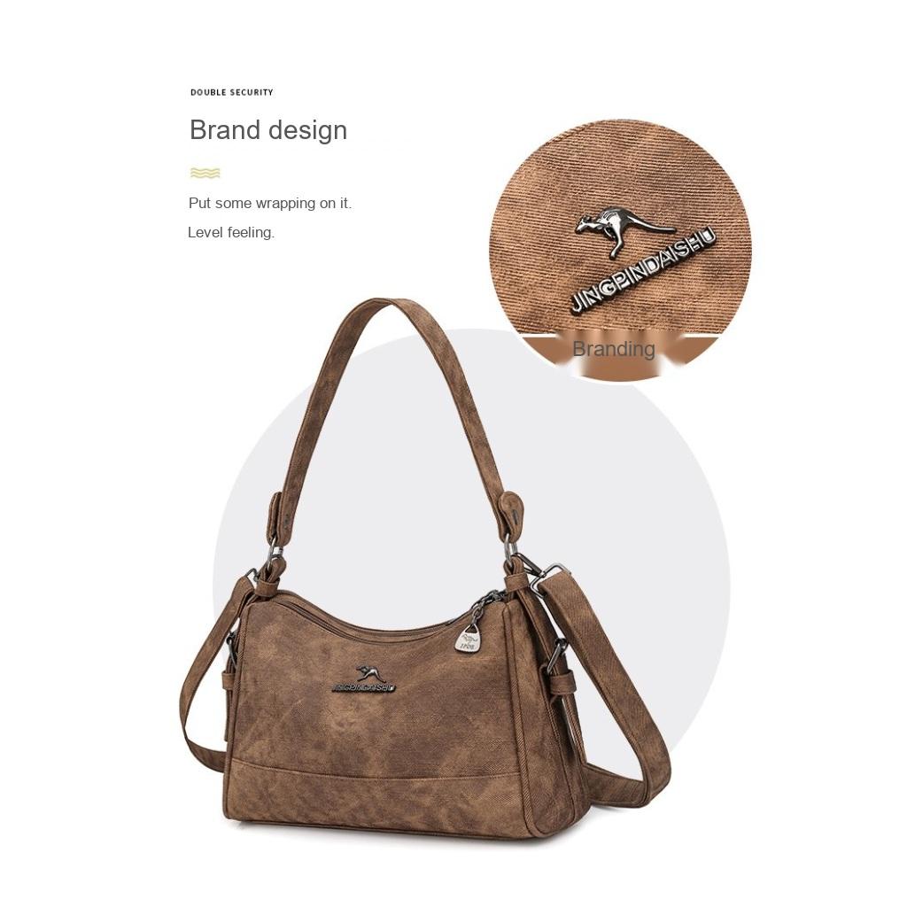 Xeie Thuk Shoulder Crossbody Handbag Women PU Adjustable Strap Daily Commute