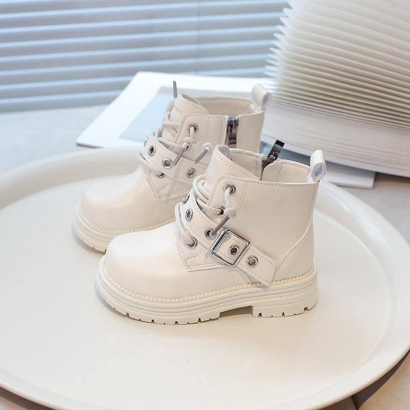 Fashion Casual Versatile Child Shoes Trendy Retro New Girls Boots Simple Thick Soled Comfort Girl Shoe Warm Non Slip Winter Boot