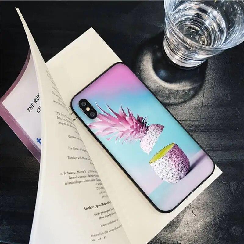 Capa de celular colorida de abacaxi para iPhone Samsung Galaxy Redmi Xiaomi Oppo OnePlus Note SA 7 8 9 10 11 12 13 14 20 21 22 23 53 54 Pro Max Plus Ultra