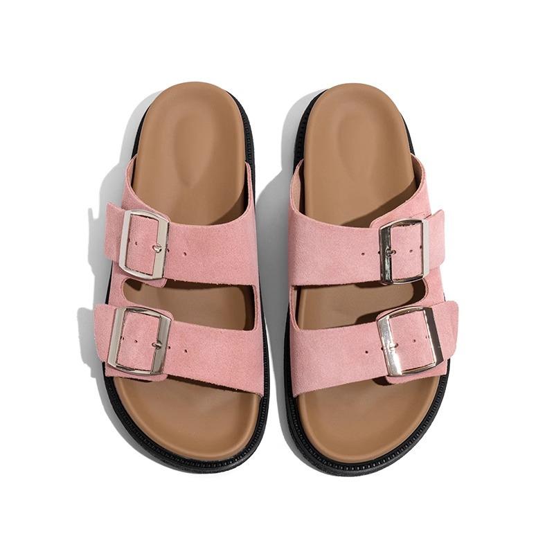 Ruoji 2025 platform retro Boken sandals women's 2025 summer casual versatile slippers wear retro style