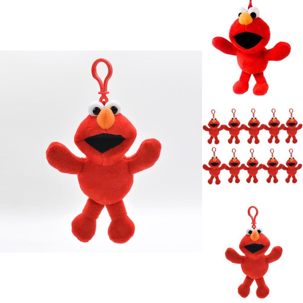 Sesame Street Elmo Plush Doll Adorable Red Stuffed Toy For Kids Gift Collectible