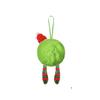 Christmas Rolling Ball Pendant: Fluorescent Green Faux Balls