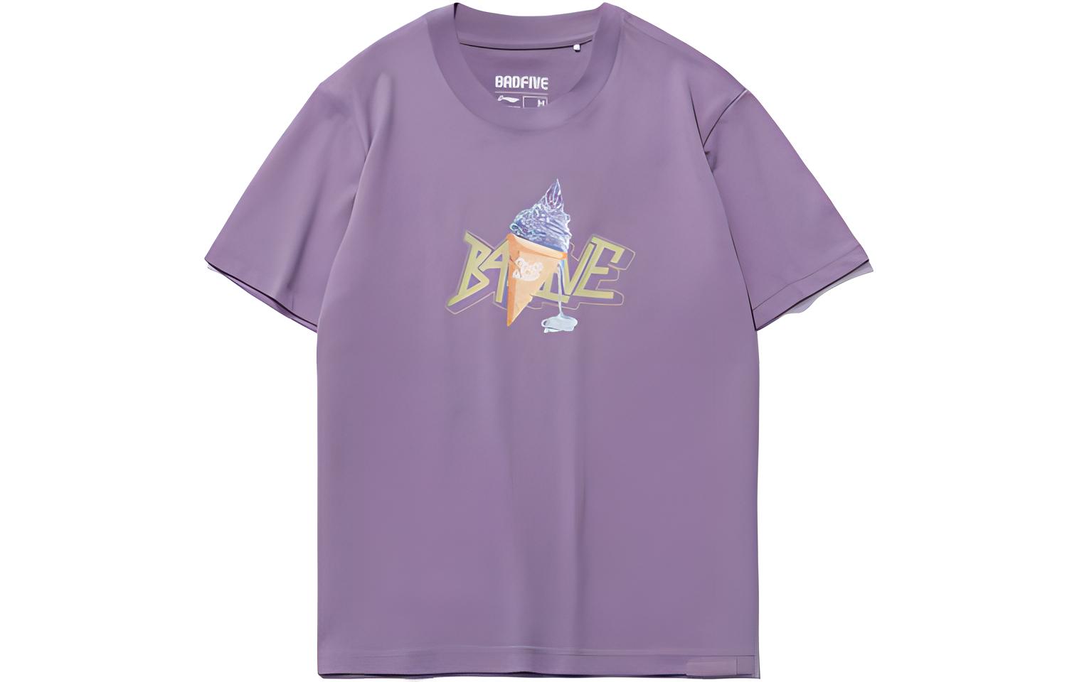 Li Ning T Shirt Women s Misty Purple AHSR128-1 L