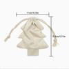 Gift for Her/Him 1pc Christmas Tree Shaped Velvet Drawstring Gift Bags, Christmas Candy Bags, Hangable Christmas Tree Ornaments