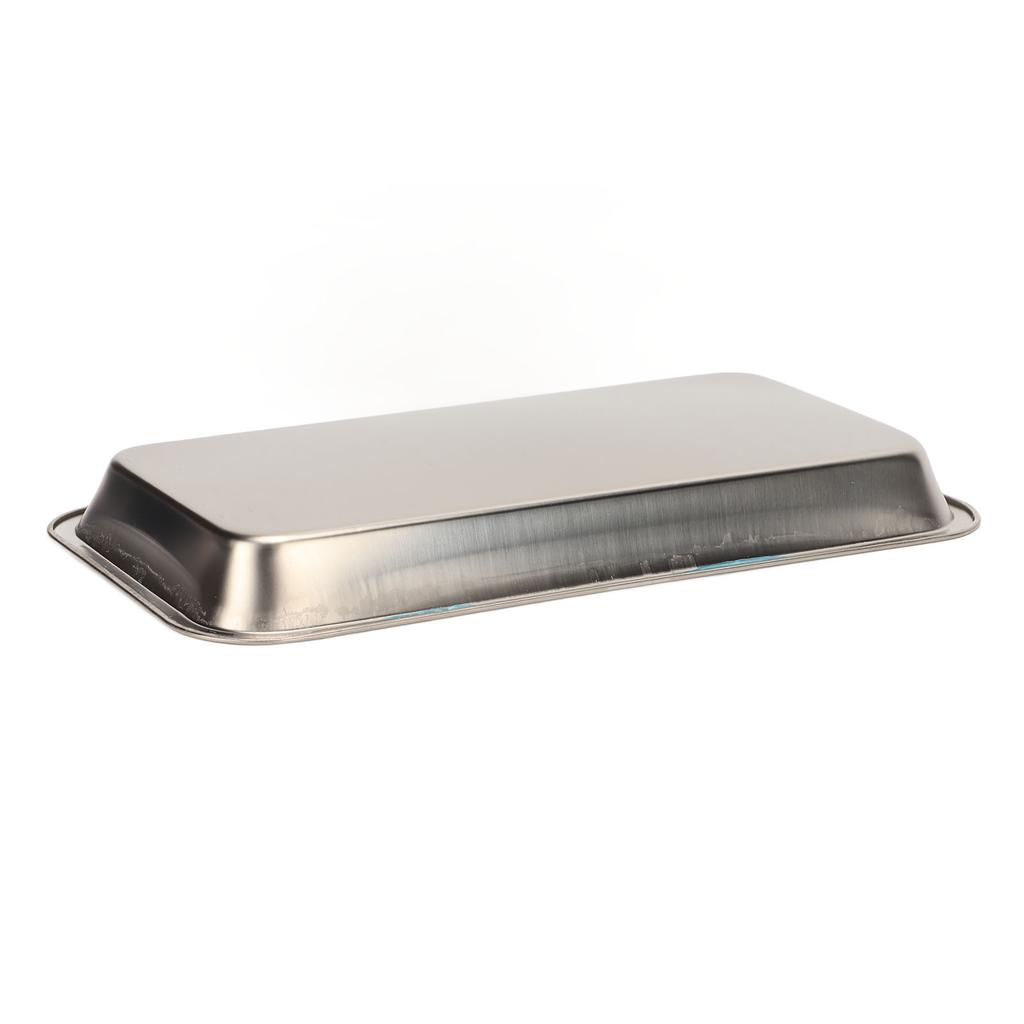 Stainless Steel Surgical Dental Tray Rectangular Metal Cosmetic Storage Tray for Nail Art Equipment