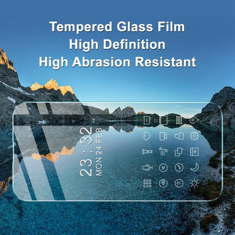 IMAK H Series Oleophobic Protective Film for iPhone 14 Pro Max,Anti-explosion Tempered Glass HD Full Glue Screen Protector