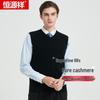 Hengyuanxiang Men's Fine Cashmere V-Neck Knit Vest
