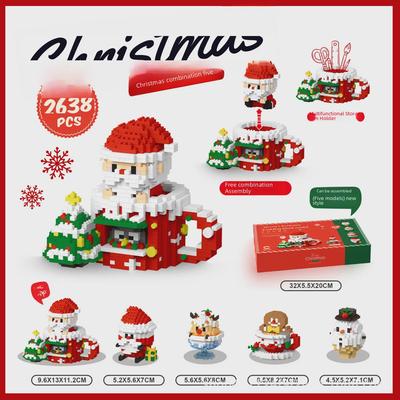 Chao Le Chuang Xmas Micro-Particle Building Blocks: Educational Toys & Desktop Ornaments for Kids.