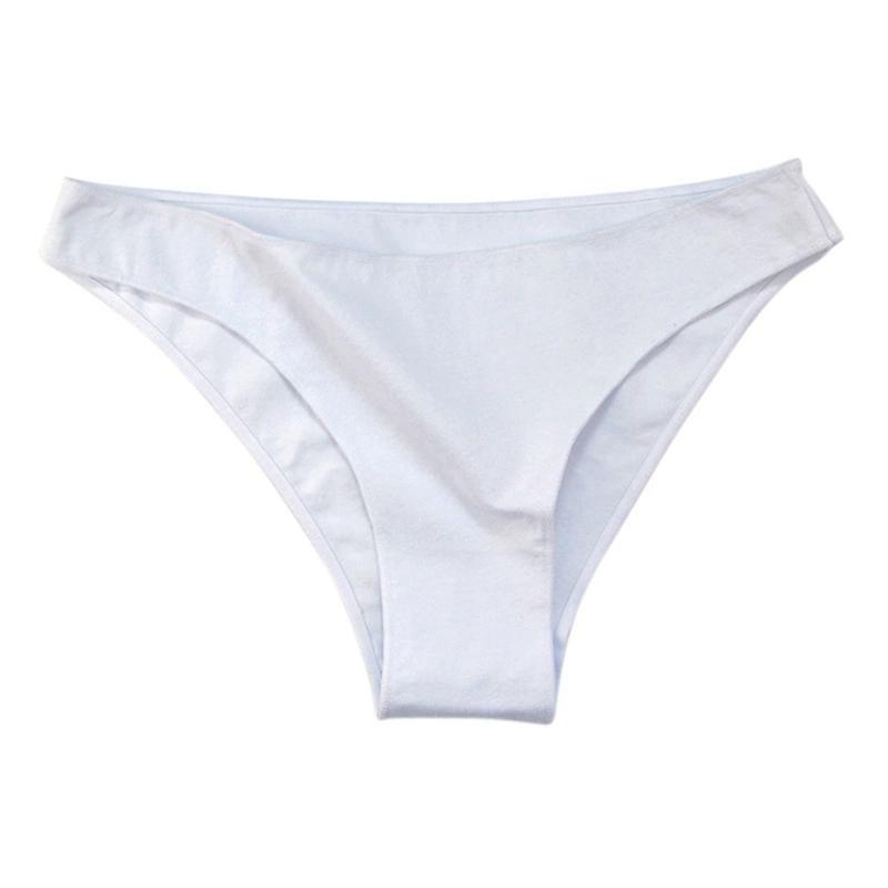 Women Half Hip Low Waist Cotton Panties Simple and Comfortable Briefs