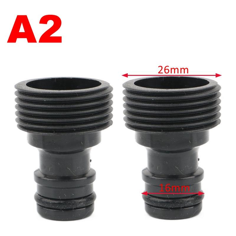 2 Stück Kunststoff 1/2 3/4 1 Zoll Außen-/Innengewinde Gartenbewässerung Schnellkupplung Wasserhahn Wasserhahnanschluss Adapter