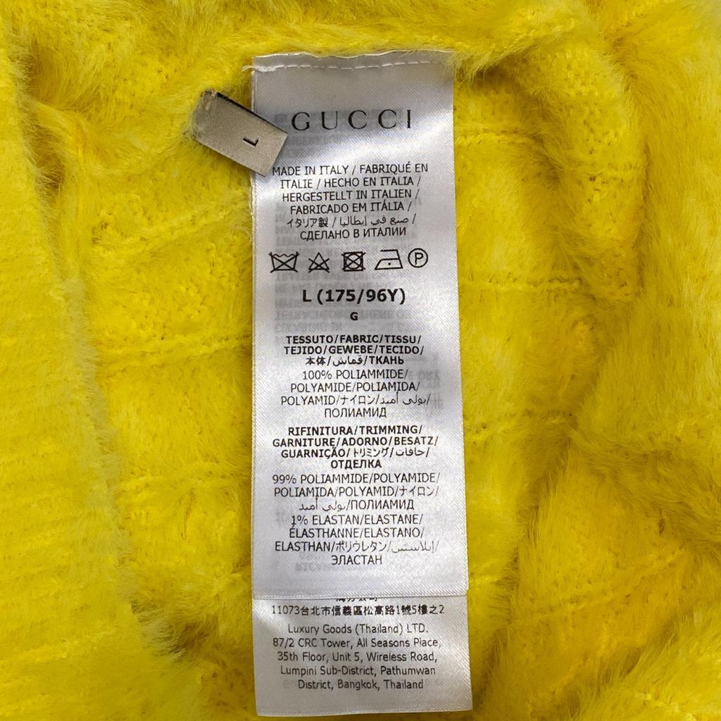Used GUCCIsweater yellow cotton/polyester Women