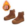 Winter New Retro Martin Boots Women's 2025 Thick-soled Velvet Thermal Short Boots Casual Versatile Boots Heightening Women's Boots