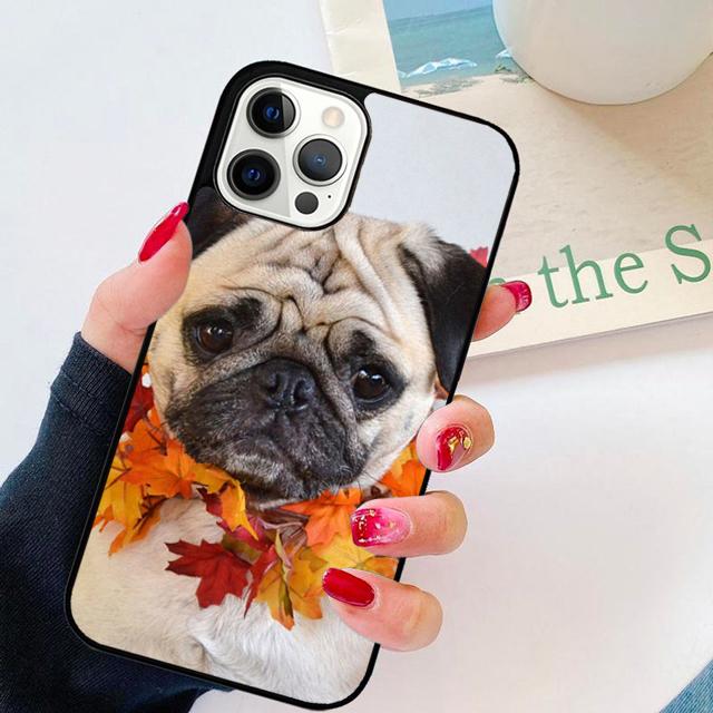 

CUTE PUPPY PUG DOG MOPS Phone Case Cover For iPhone 17 Air 16 15 14 Plus 13 12 11 Pro Max Apple Shell Coque iPhone 11