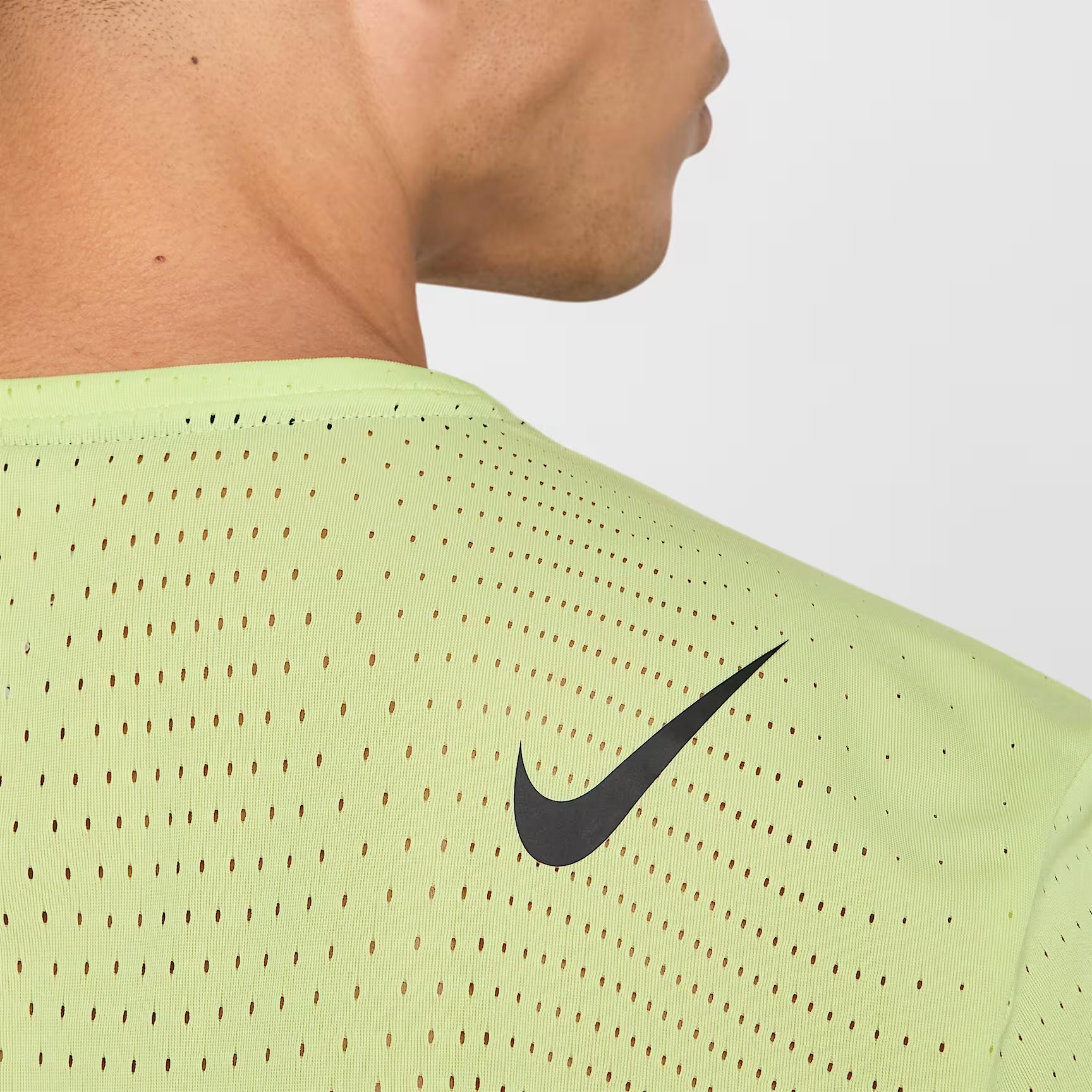 

Nike Aeroswift Dri-Fit Adv Comfortable Stylish Simple Short Sleeve T-Shirt Men Tops Yellow HJ3377-736 S